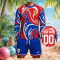 Croatia HNS Football National Team Fan Blue Red Shirt - Limotees LLC