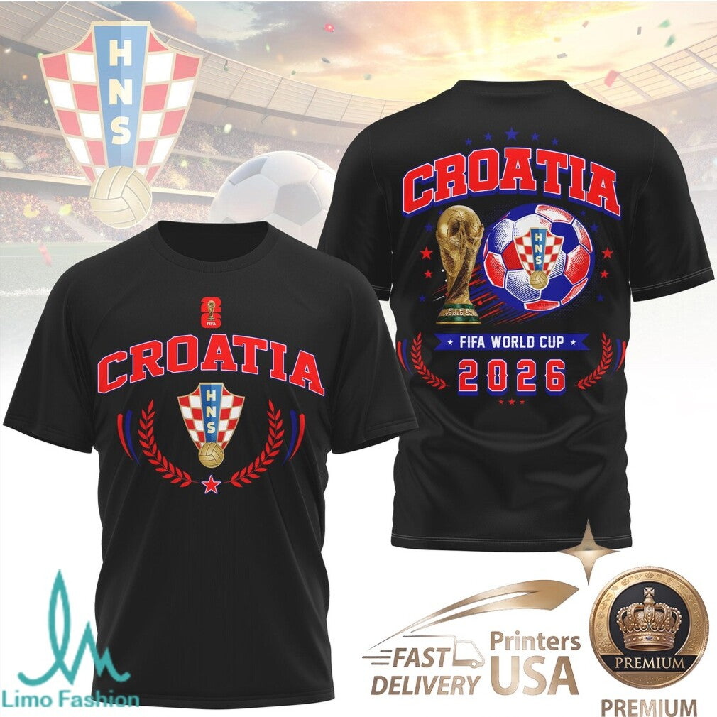 Croatia National Soccer Team 2026 World Cup Graphic T Shirt - Limotees LLC
