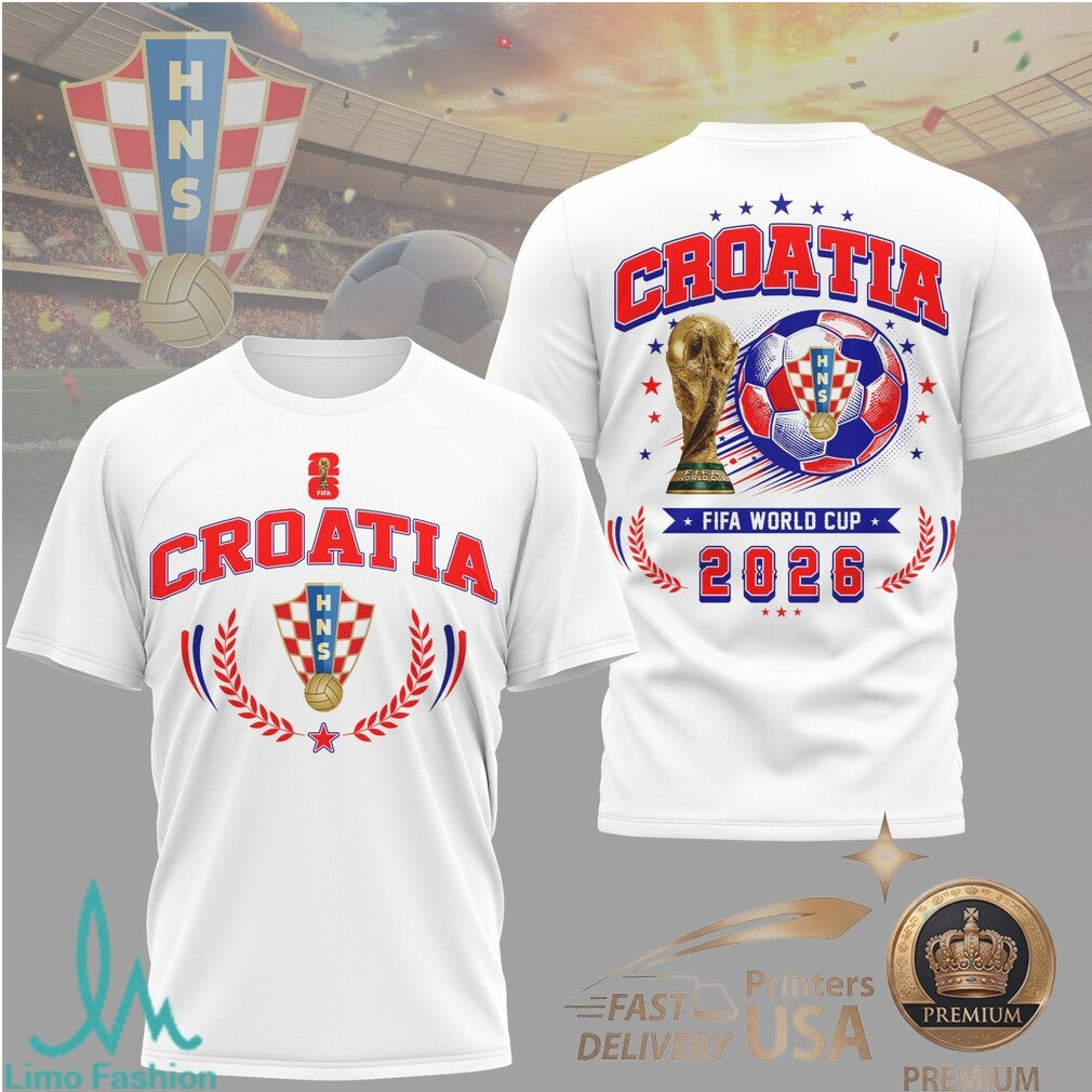 Croatia National Soccer Team 2026 World Cup Graphic T Shirt - Limotees LLC