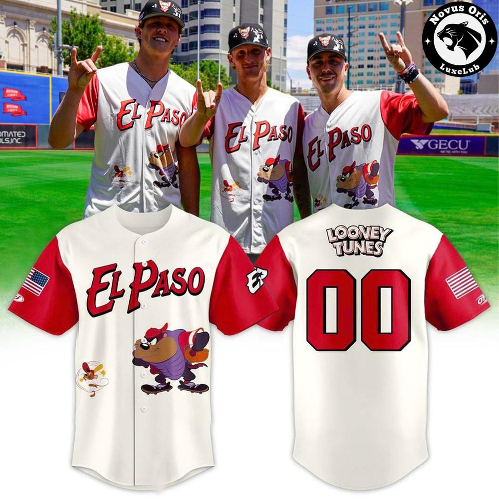 Custom El Paso Looney Tunes Baseball Jersey
