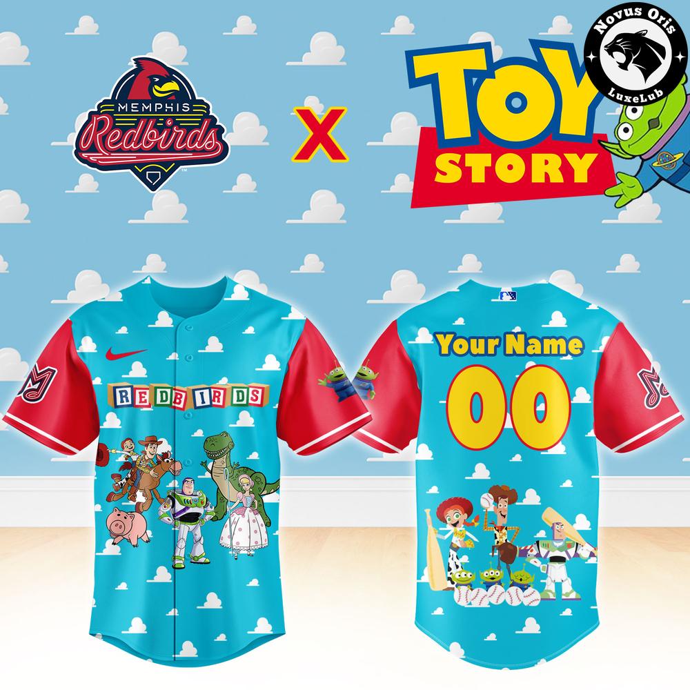 Custom Memphis Redbirds Toy Story Baseball Jersey