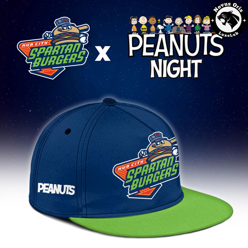 Custom Peanuts Night Snoopy Hub City Spartanburgers Baseball Jersey