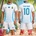 DR Congo National Football Team FECOFA Custom Name Number White Soccer Fans Shirt Shirt