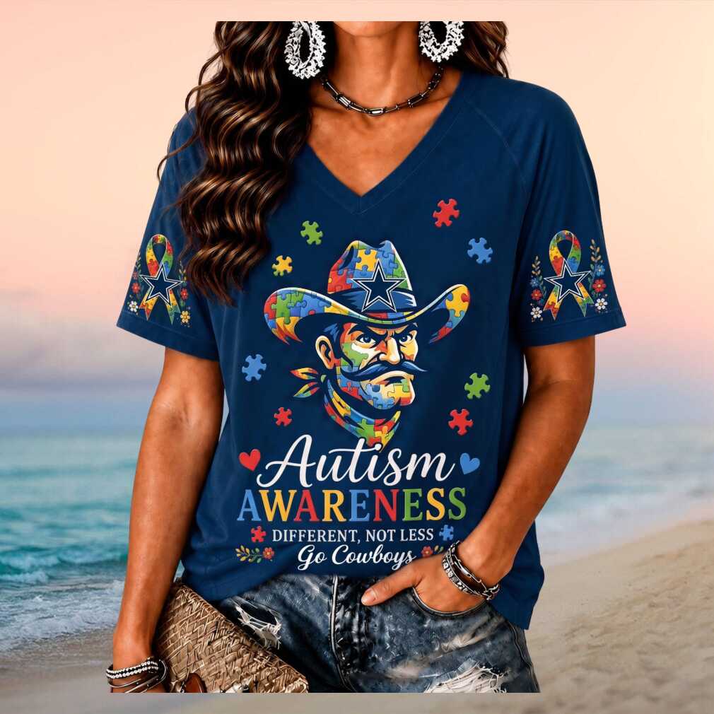 Dallas Cowboys Autism Awareness Different Not Less Women Shirt