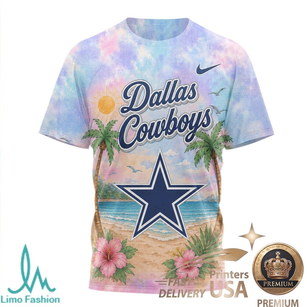 Dallas Cowboys Beach Parrot Tropical Summer T Shirt