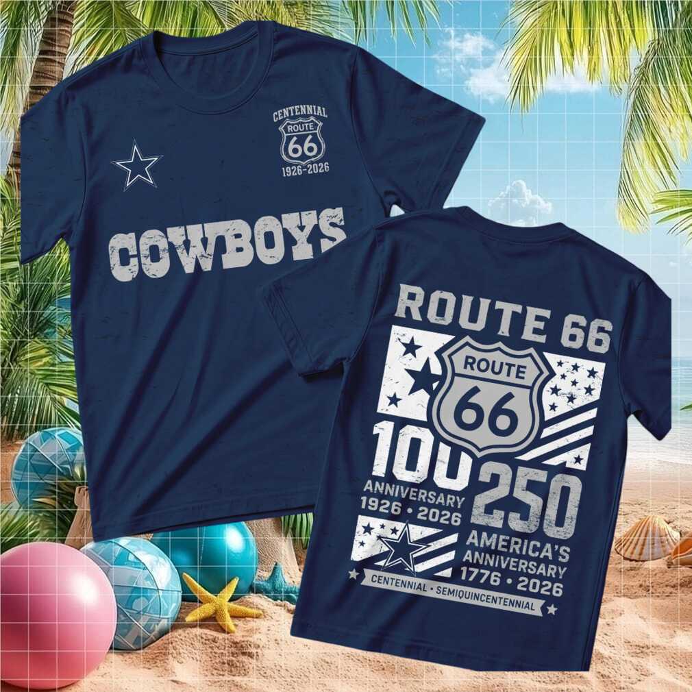 Dallas Cowboys Football Route 66 Centennial Anniversary Shirt