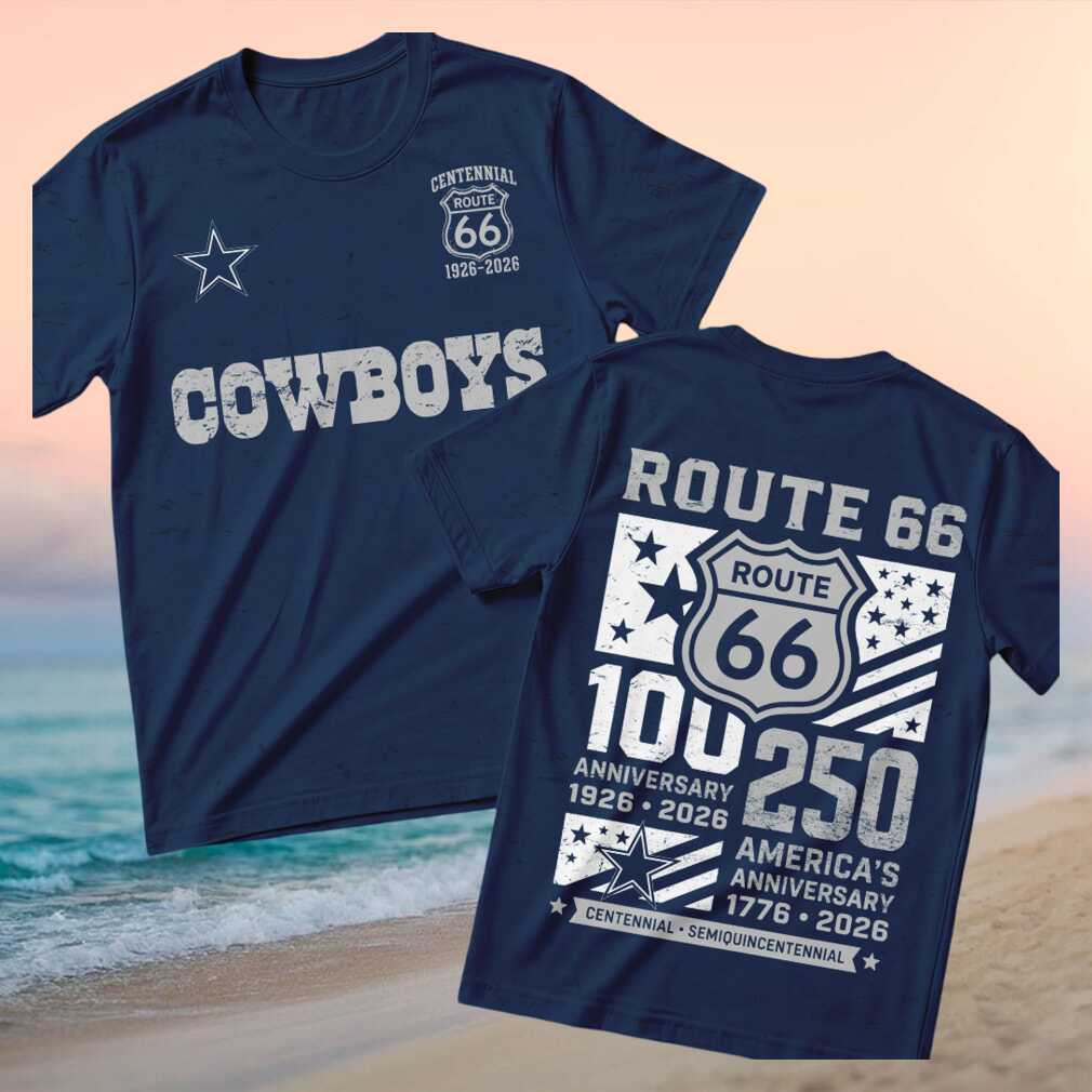 Dallas Cowboys Football Route 66 Centennial Anniversary Shirt