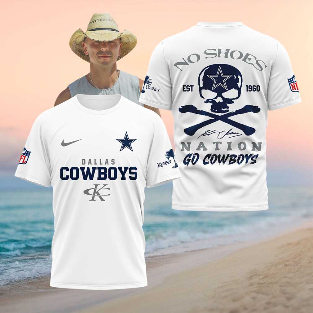 Dallas Cowboys Football Skull No Shoes Nation Shirt