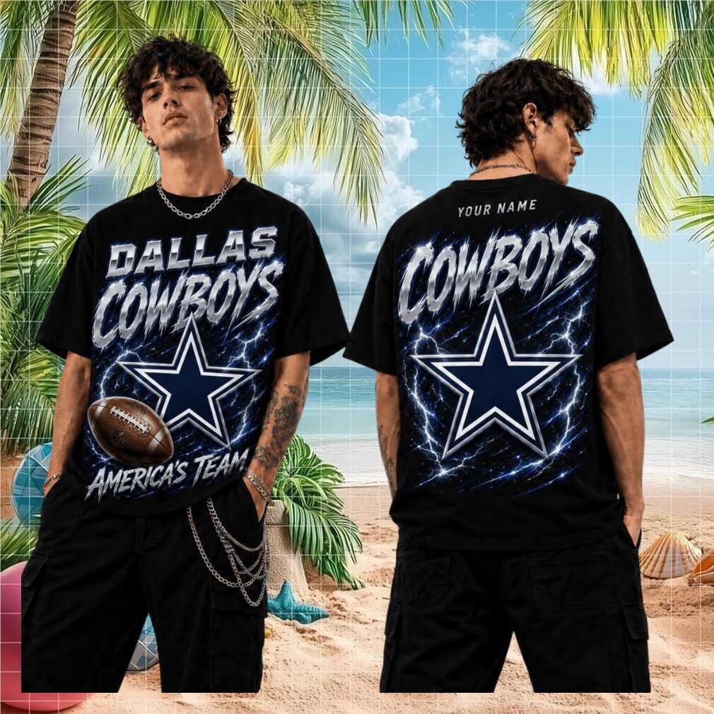 Dallas Cowboys Football Team Americas Team Vintage Retro Metallic Style Men Women Fans Shirt
