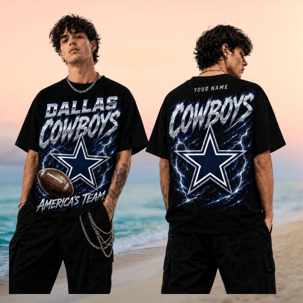 Dallas Cowboys Football Team Americas Team Vintage Retro Metallic Style Men Women Fans Shirt