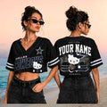 Dallas Cowboys Hello Kitty Custom Name Baseball Shirt