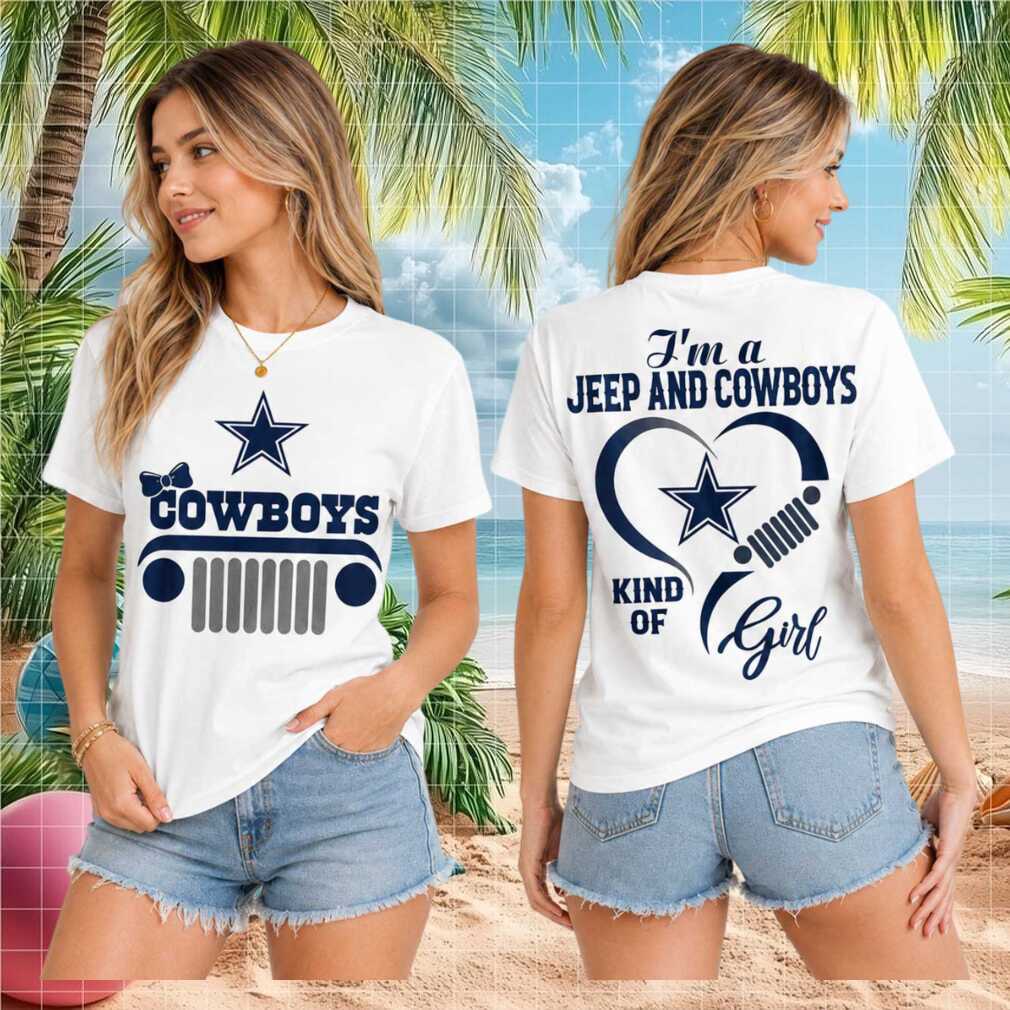 Dallas Cowboys Jeep Heartbeat Kind Of Girl Women Shirt