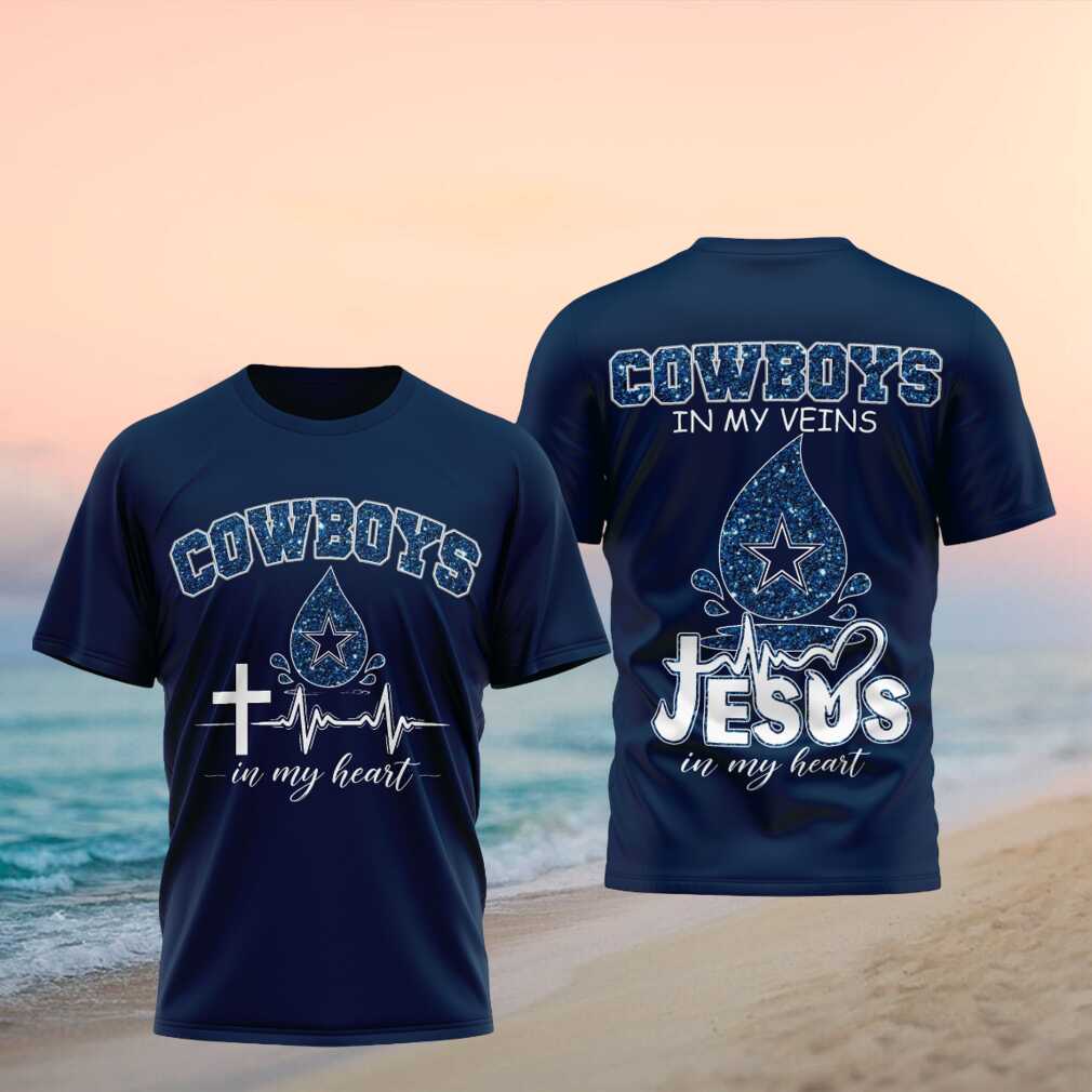 Dallas Cowboys Jesus In My Heart Faith Shirt