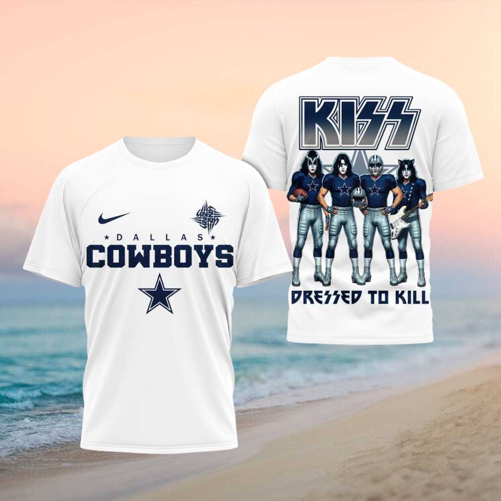 Dallas Cowboys Kiss Band Dressed To Kill Football Shirt