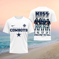 Dallas Cowboys Kiss Band Dressed To Kill Football Shirt