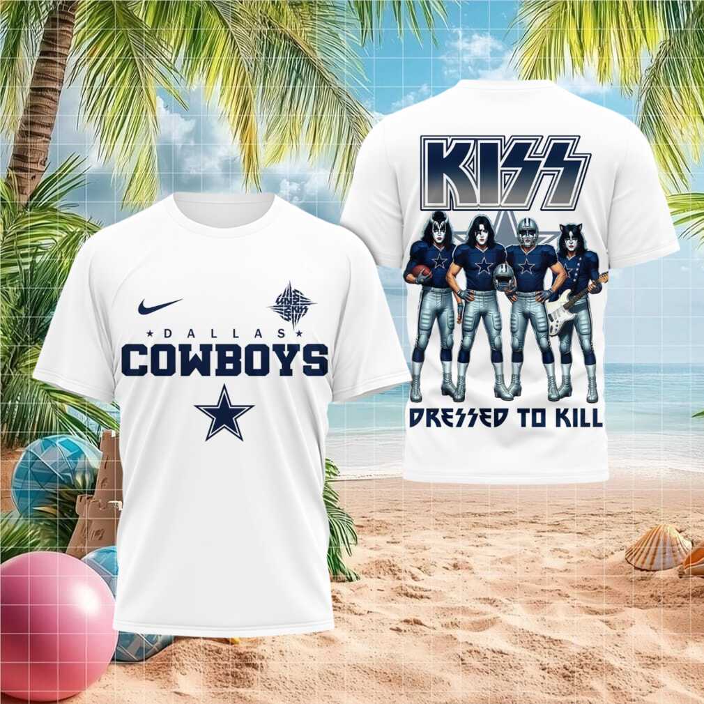 Dallas Cowboys Kiss Band Dressed To Kill Football Shirt