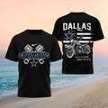 Dallas Cowboys Motorcycle American Flag Pistons Shirt