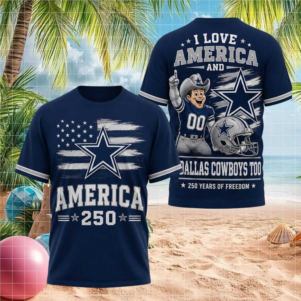 Dallas Cowboys NFL Football Fan 250 Years of America Independence Patriotic Shirt