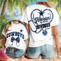 Dallas Cowboys Nurse By Heart Soul Stethoscope Graphic Shirt