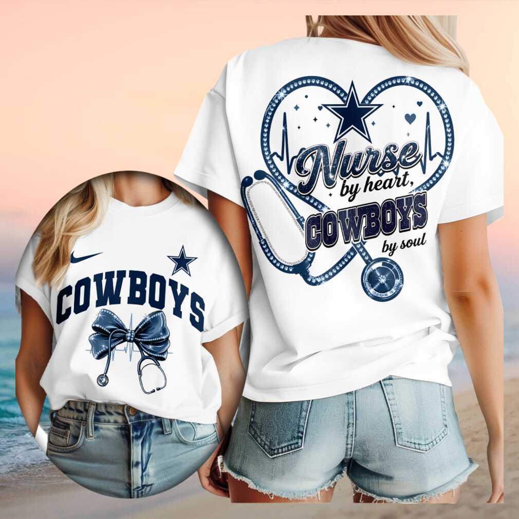 Dallas Cowboys Nurse By Heart Soul Stethoscope Graphic Shirt