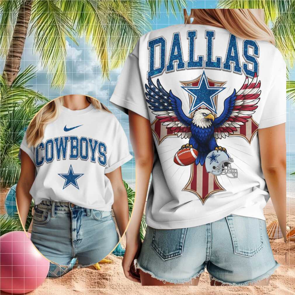 Dallas Cowboys Patriotic Eagle Football Shirt - Limotees LLC