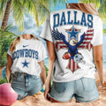 Dallas Cowboys Patriotic Eagle Football Shirt - Limotees LLC