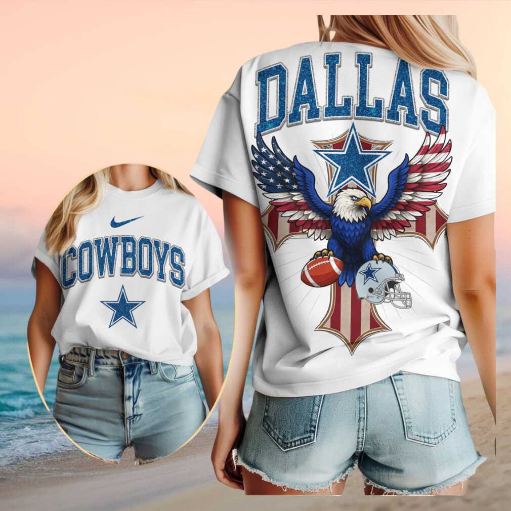 Dallas Cowboys Patriotic Eagle Football Shirt - Limotees LLC
