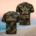 Dallas Cowboys US Army Military Camo Shirt