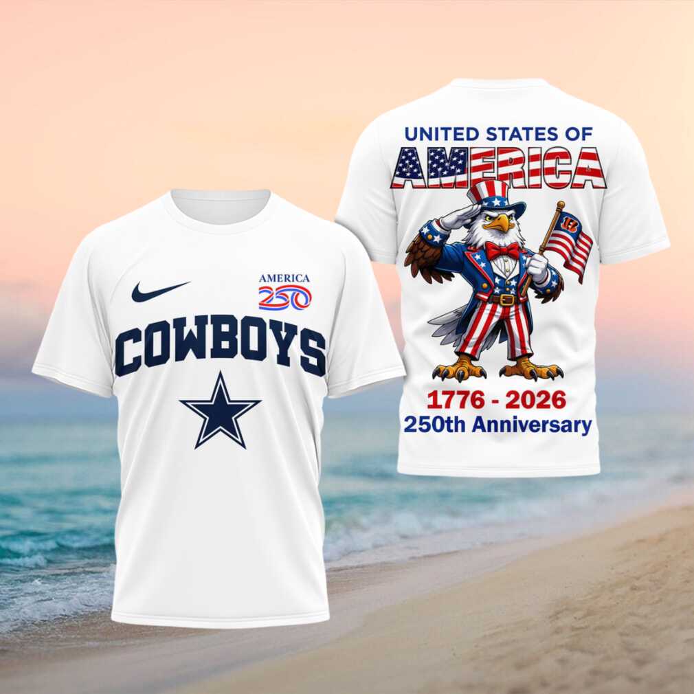 Dallas Cowboys USA 250th Anniversary Patriotic Uncle Sam Eagle Shirt