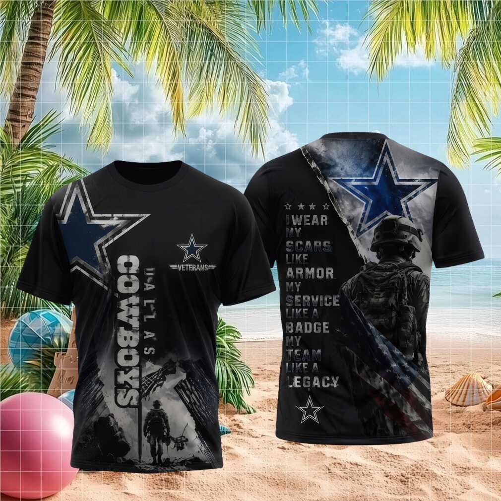 Dallas Cowboys Veterans Armor Badge Legacy Shirt