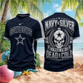 Dallas Football Skull Dead And Cold Fan Jersey Shirt