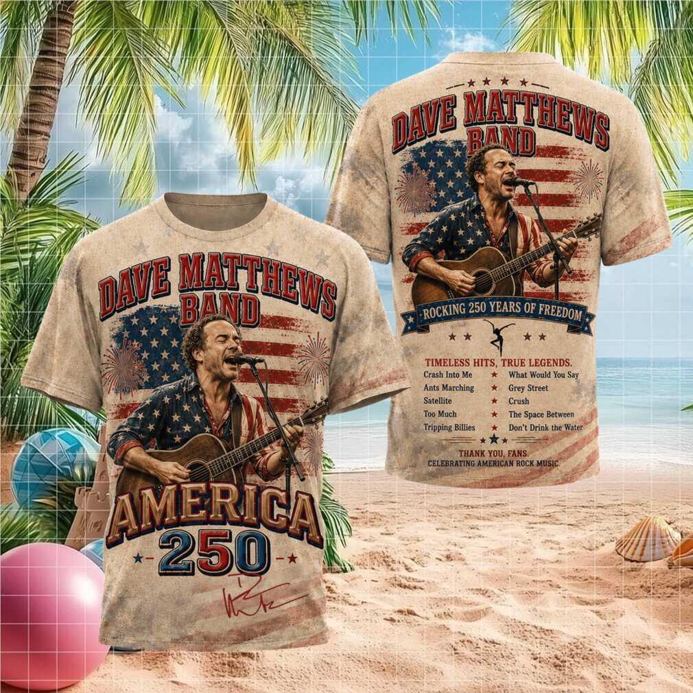 Dave Matthews Band America 250 Rock Music Graphic Shirt - Limotees LLC