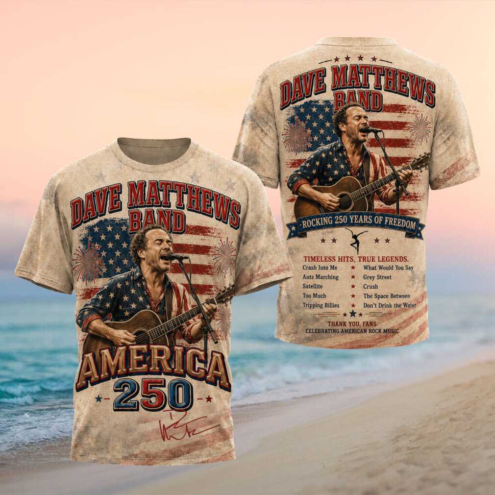 Dave Matthews Band America 250 Rock Music Graphic Shirt - Limotees LLC