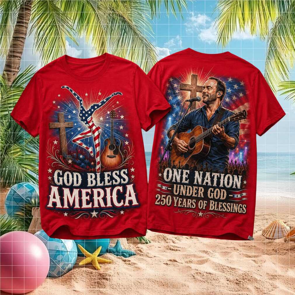 Dave Matthews Band God Bless America 250 Years Of Blessings Concert Shirt
