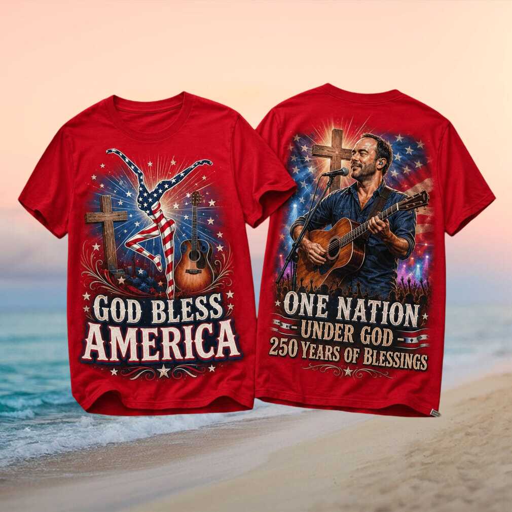Dave Matthews Band God Bless America 250 Years Of Blessings Concert Shirt