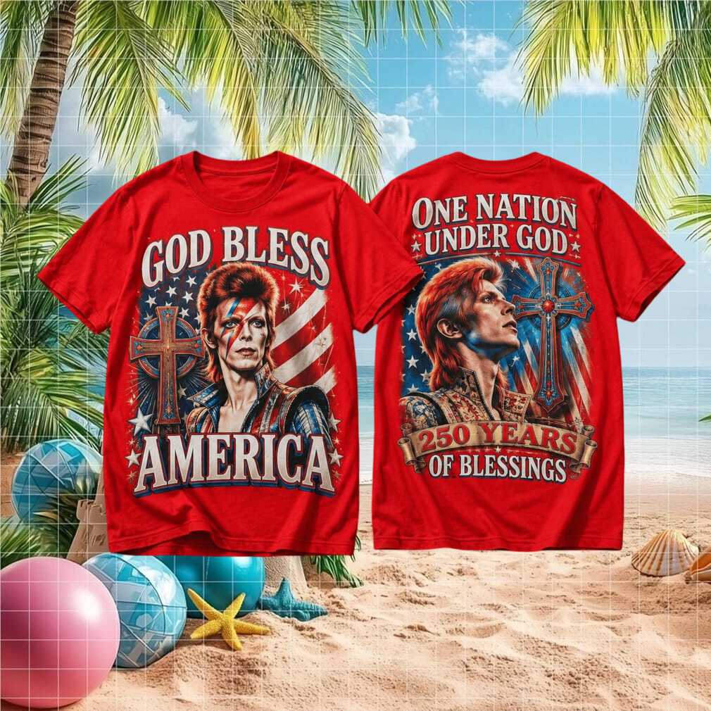 David Bowie God Bless America 250 Years Of Blessings Concert Shirt