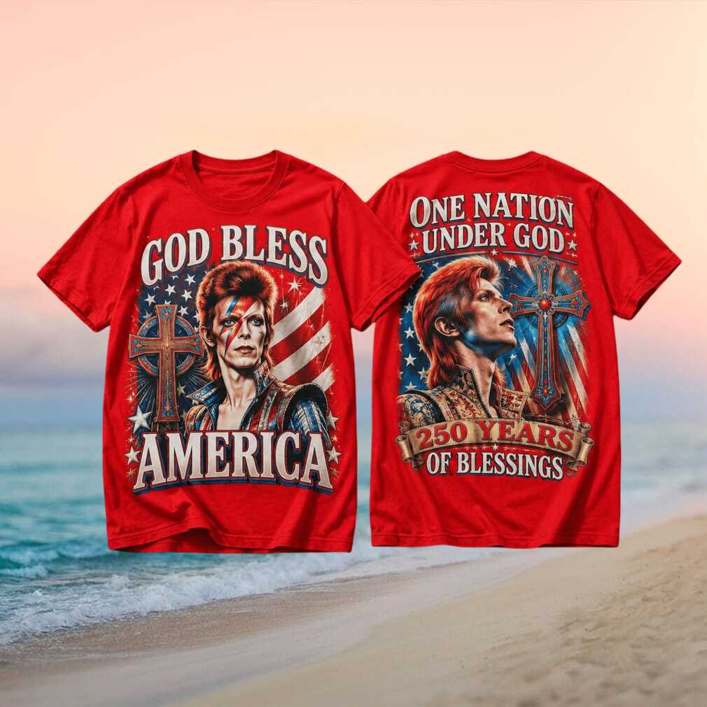 David Bowie God Bless America 250 Years Of Blessings Concert Shirt