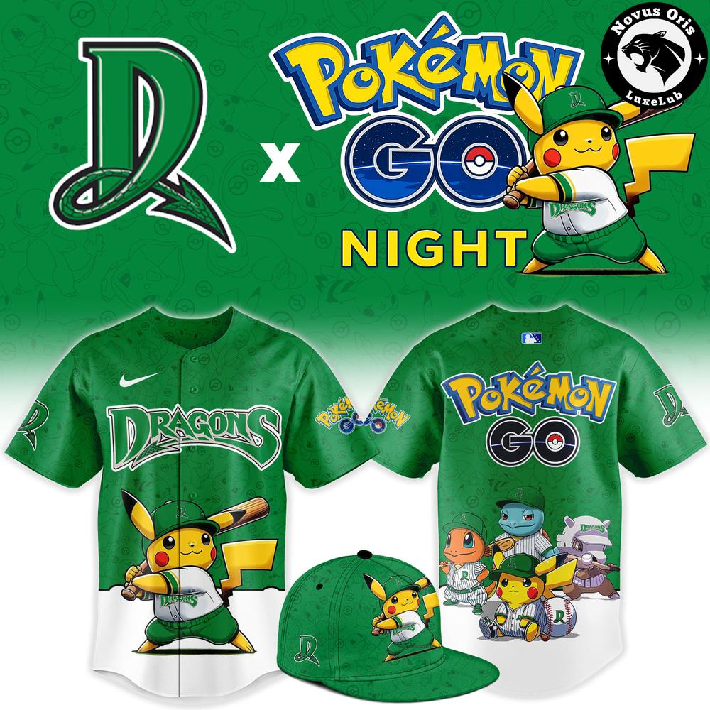 Dayton Dragons x Pokemon GO Night 2026 Limited Edition Baseball Jersey