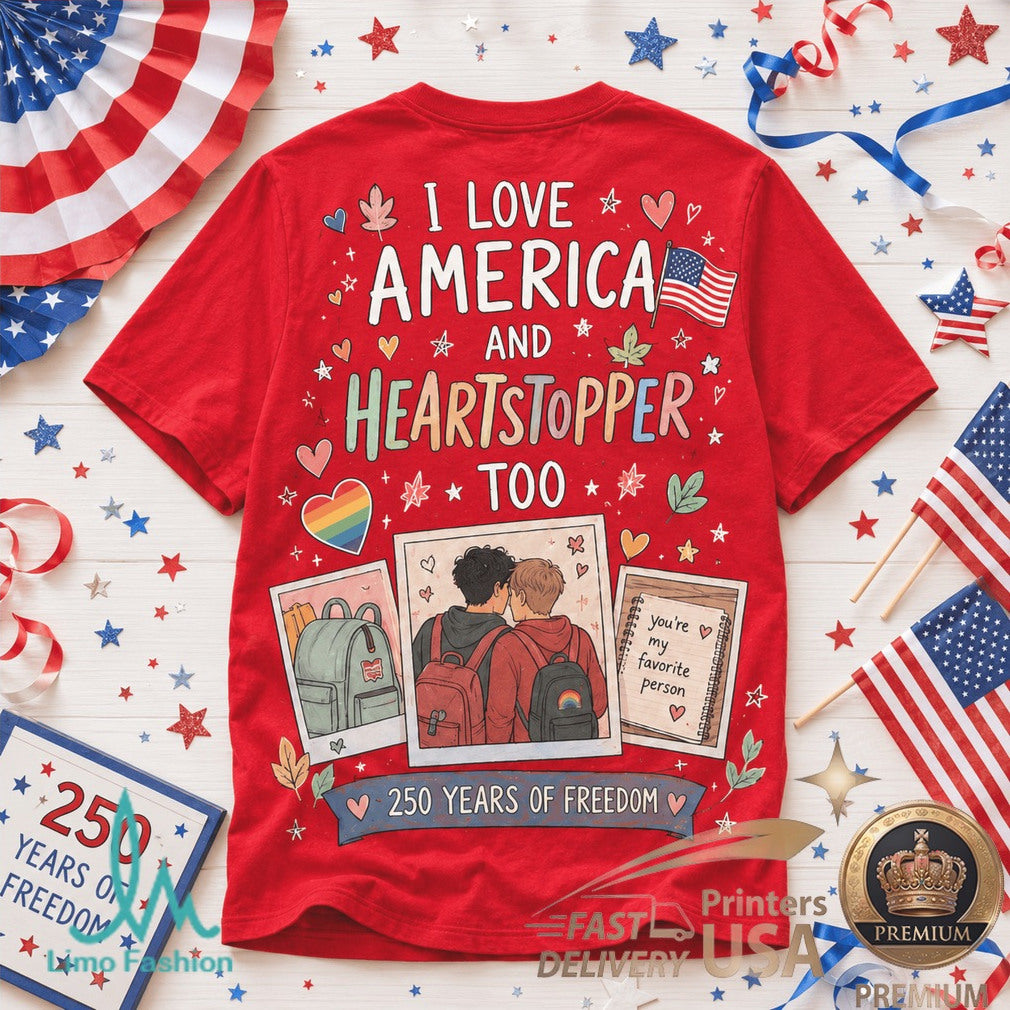 Heartstopper America 250 Pride LGBTQ Patriotic Freedom Shirt - Limotees LLC