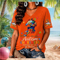 Denver Broncos Autism Awareness Puzzle Piece Women's Shirt