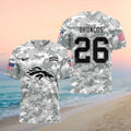 Denver Broncos Camo Salute to Service Football Shirt