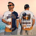 Denver Broncos Football Beer Sorry Wife Its Beer Oclock Shirt