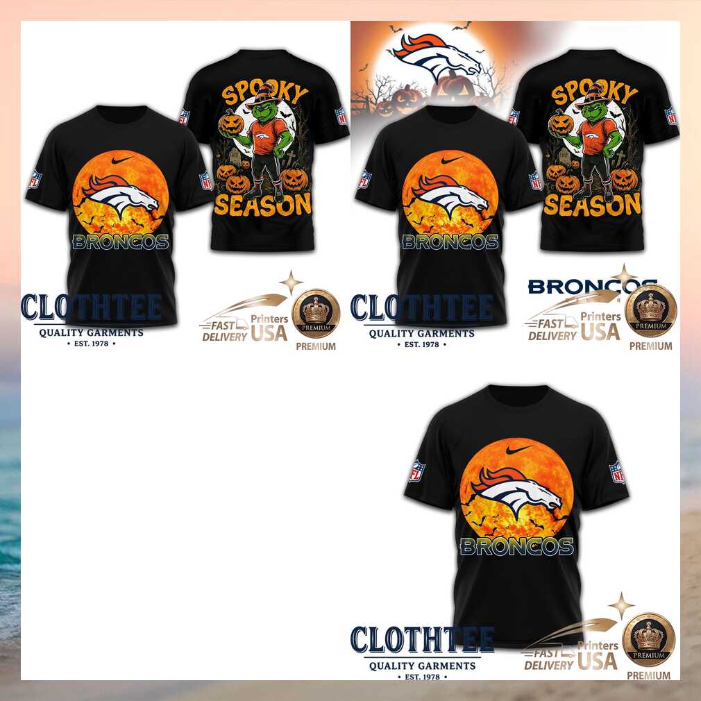 Denver Broncos Grinch Spooky Season Halloween Shirt