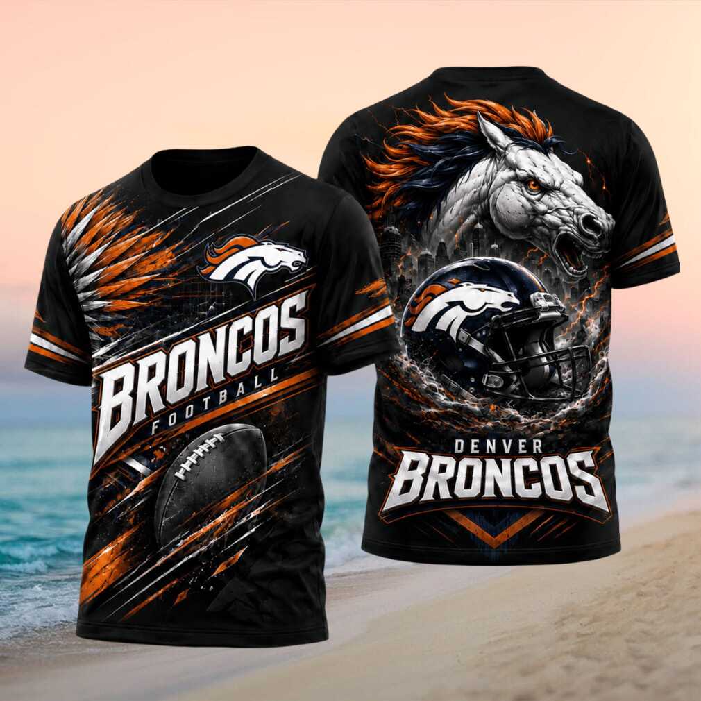 Denver Broncos Horse Mascot Football Graphic Shirt