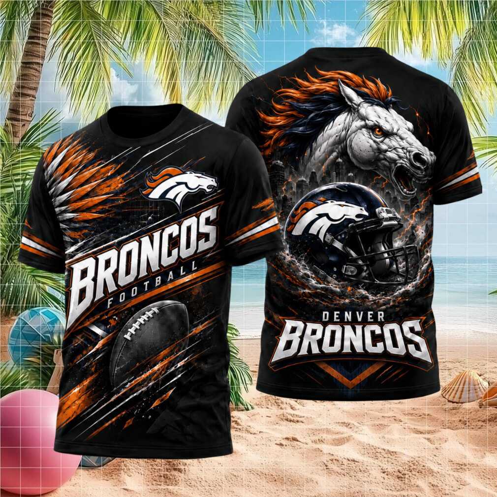 Denver Broncos Horse Mascot Football Graphic Shirt