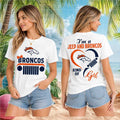 Denver Broncos Jeep Heartbeat Kind Of Girl Women Shirt - Limotees LLC