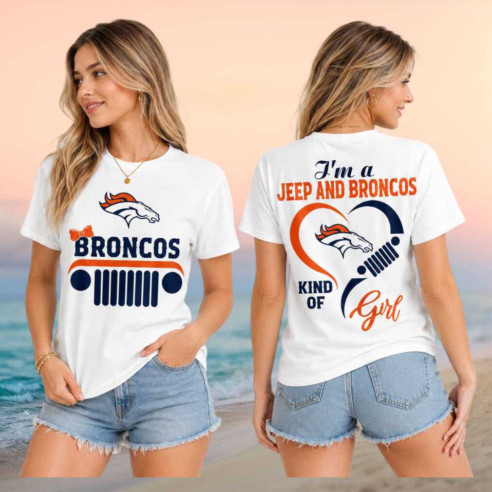 Denver Broncos Jeep Heartbeat Kind Of Girl Women Shirt - Limotees LLC