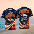 Denver Broncos Let Us Ride Soda Splash Football Shirt - Limotees LLC