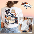 Denver Broncos Mom Game Day Football Vintage Retro Style Gift Women Shirt