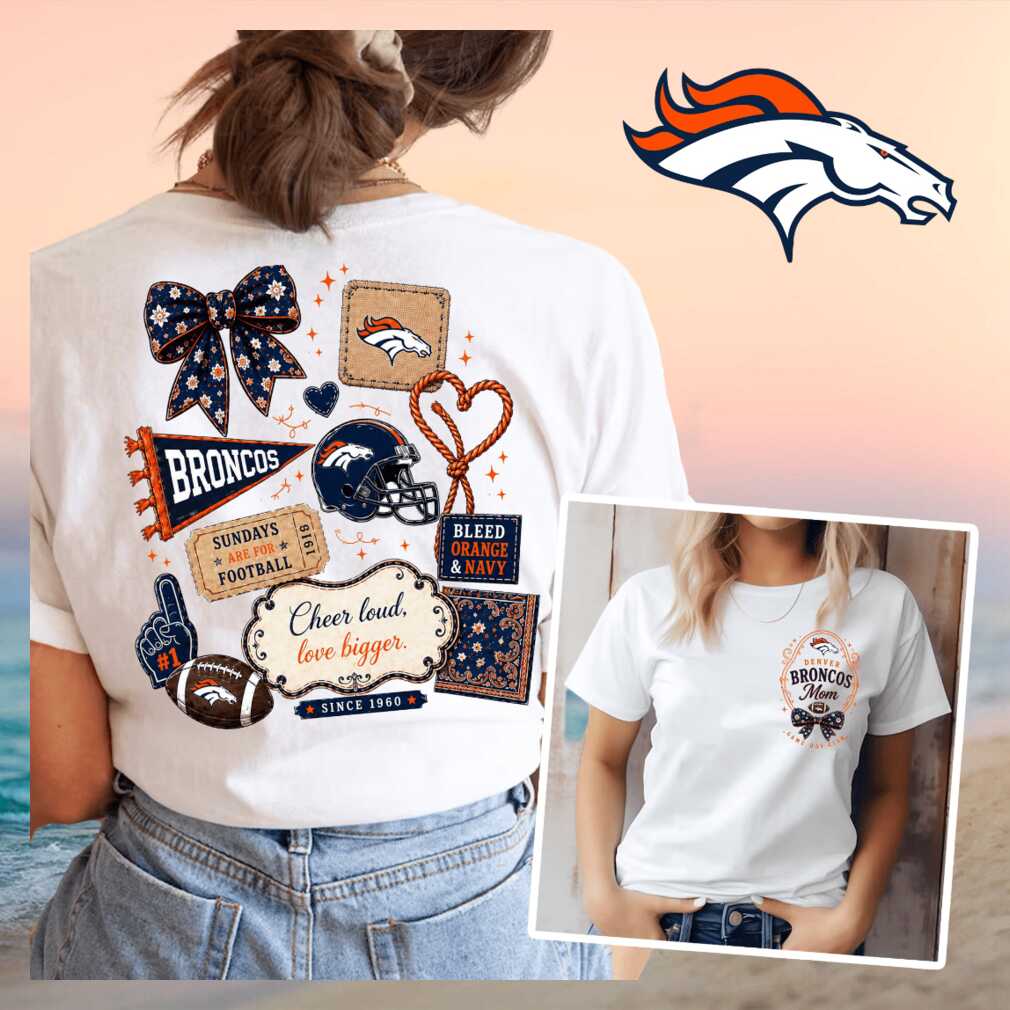 Denver Broncos Mom Game Day Football Vintage Retro Style Gift Women Shirt
